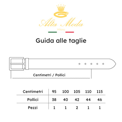 Cintura uomo in pelle A3669/35